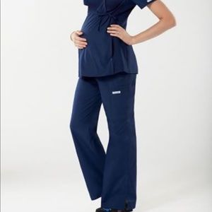 Dickies maternity scrubs size small navy blue set
